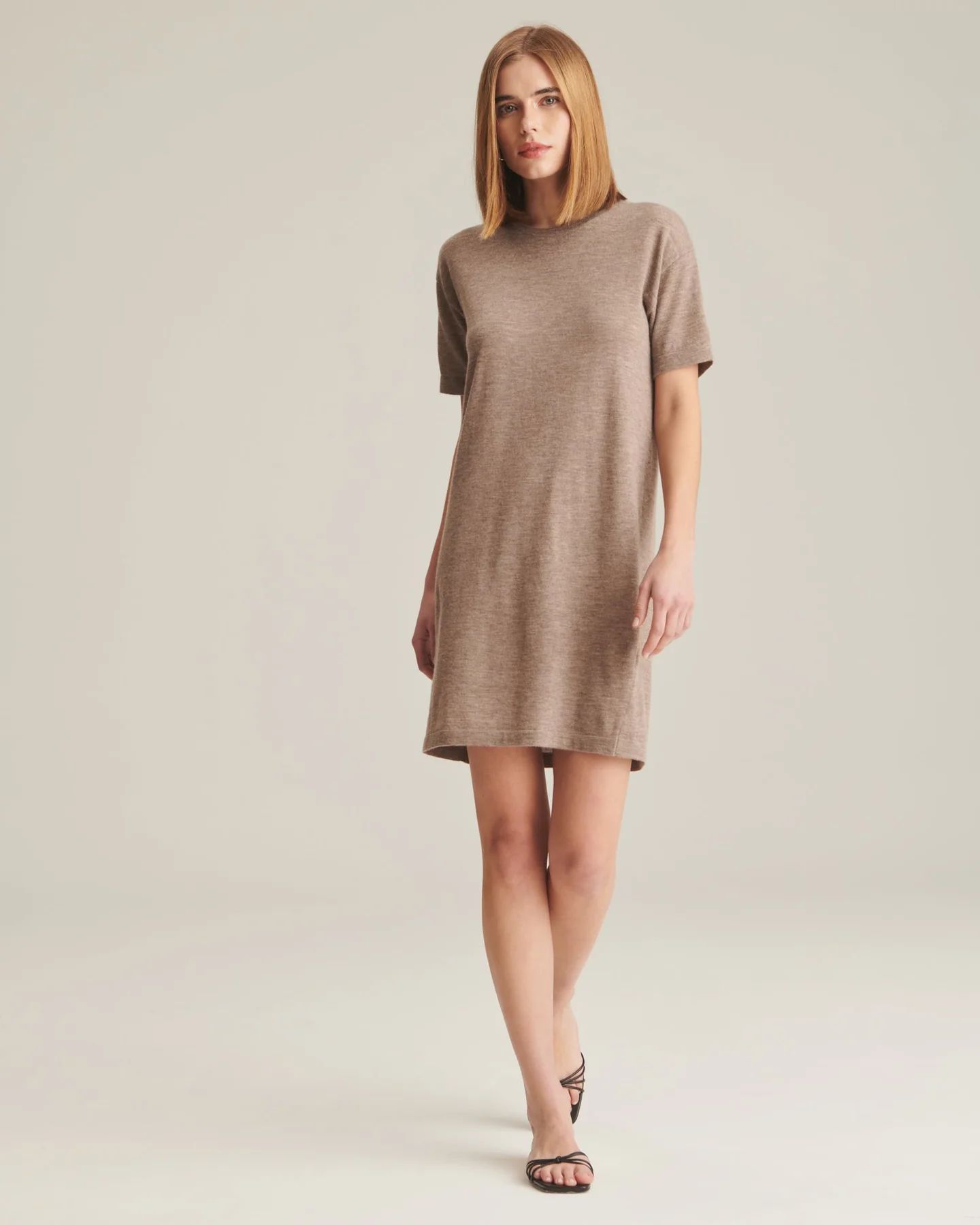 Fancy Cashmere T-Shirt Mini Dress | NAADAM