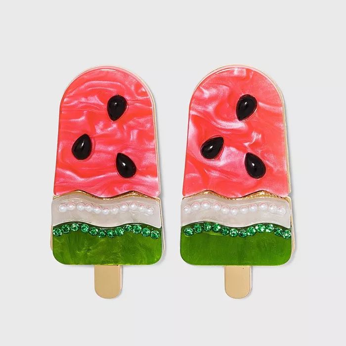 SUGARFIX by BaubleBar Watermelon Pop Stud Earrings - Pink | Target