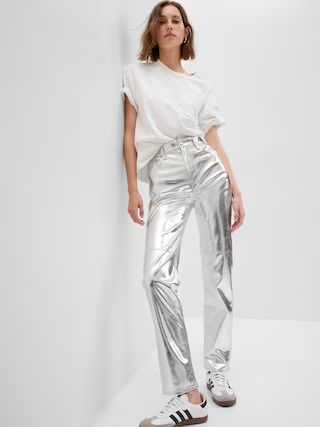 High Rise Vegan Leather Cheeky Straight Pants$78.00$98.00117 Ratings Image of 5 stars, 4.15 are f... | Gap (US)