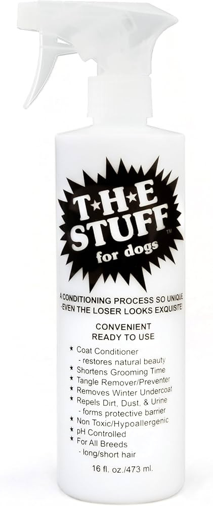 The Stuff Leave-In Dog Conditioner and Detangler Spray | 16oz Ready to Use | Perfect Solution for... | Amazon (US)
