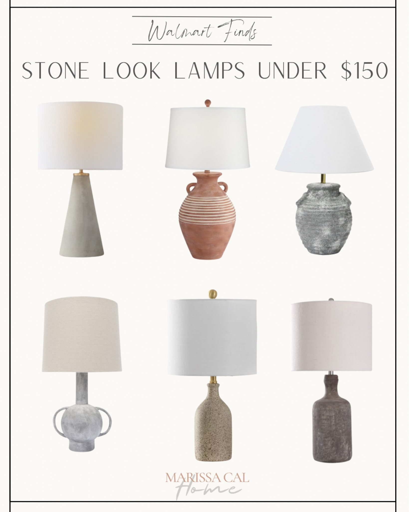 Table lamps // earthy // organic // terracotta // concrete // stone // California casual // living room // Walmart finds 

#LTKhome