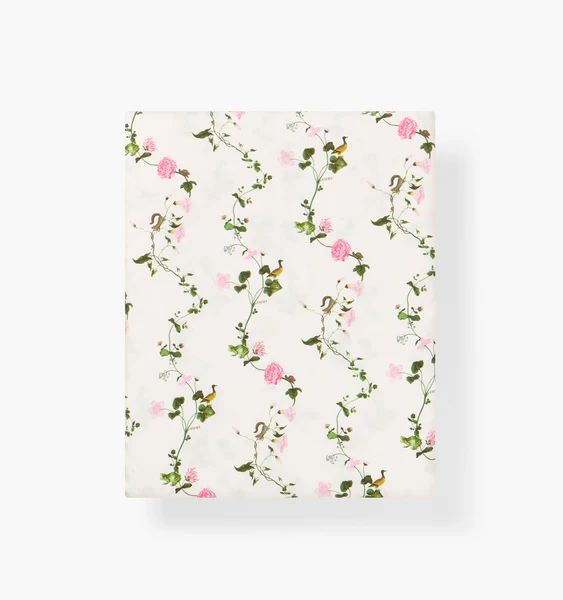 Pink Pond Floral Crib Sheet | Hill House Home