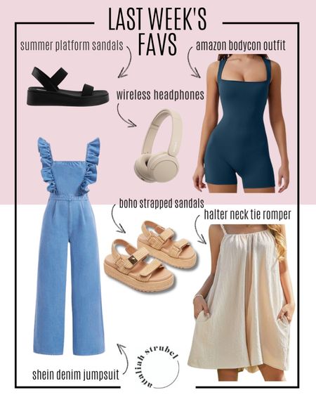 A romper for every occasion! 😍 I love the neutral wireless headphones from Sony! They match with everything. Summer sandals are my favorite and these ones are from Steve Madden  

#LTKStyleTip #LTKShoeCrush #LTKSeasonal