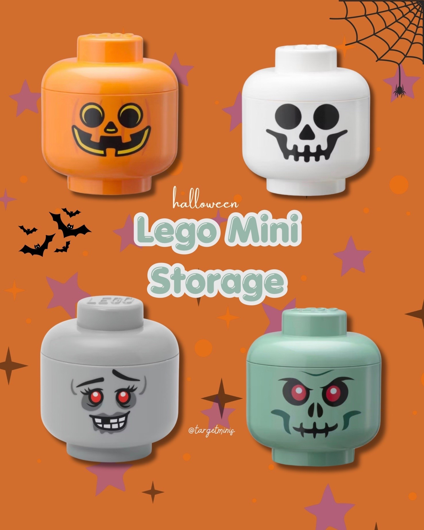 New Lego mini storage heads.perfect for Halloween

#LTKSeasonal #LTKHome #LTKKids