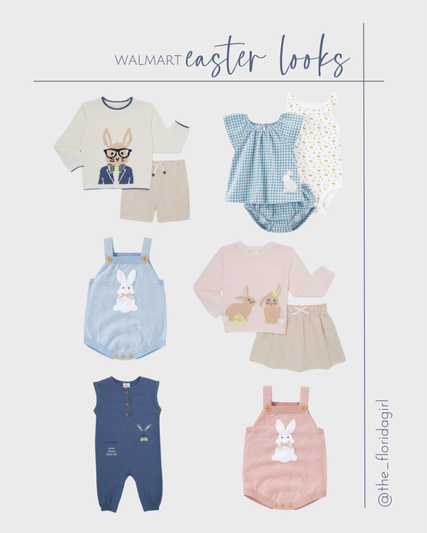 Toddler and baby Easter looks from Walmart #toddler #baby #easter #bunny #spring #springlook #easteroutfit #church #romper #blue #pink #walmart #walmartfinds #walmartfashion #kids #clothes #kidsclothes #skirts #shorts #shirts #holiday #seasonal #casual #babyclothes

#LTKfamily #LTKSeasonal #LTKkids