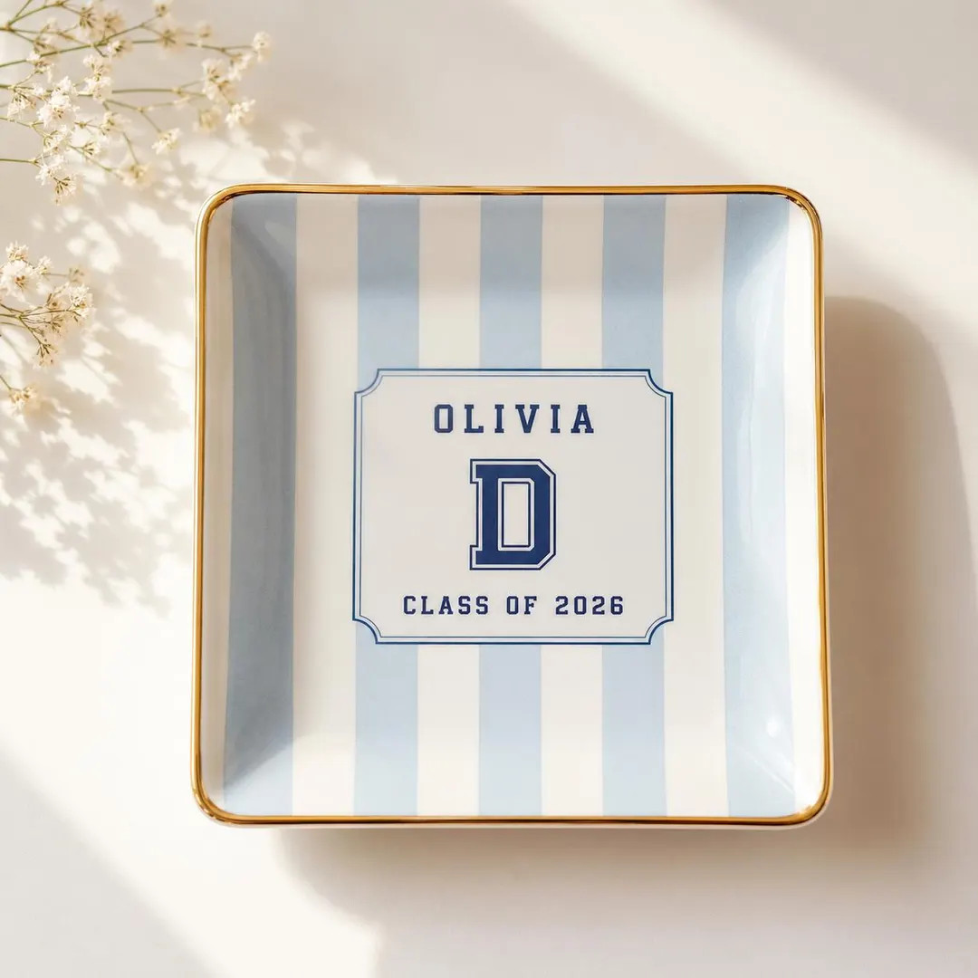 Personalized Graduation Gifts for Her, Custom Graduation Jewelry Dish, Grad College Gift, School ... | Etsy (Global)