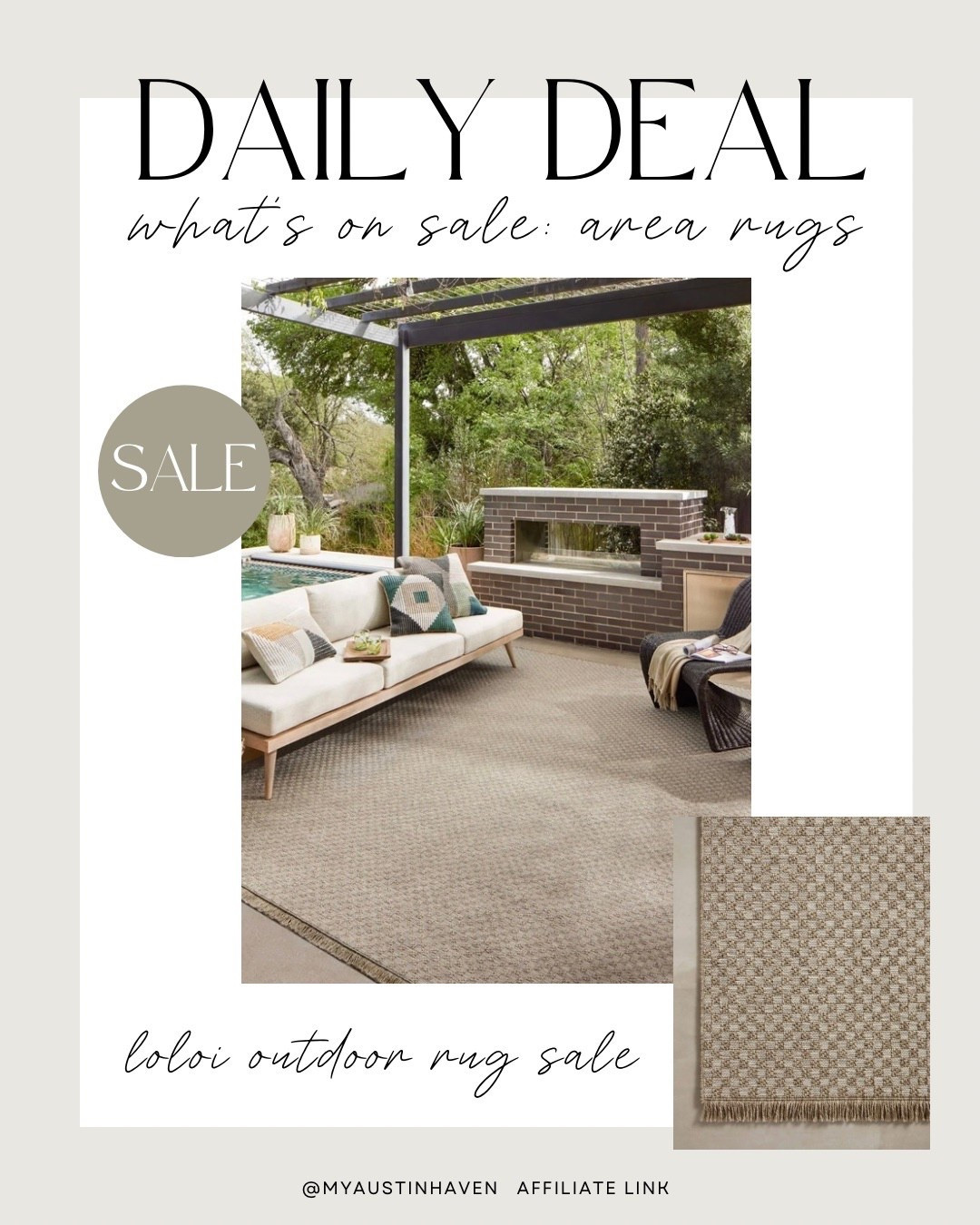 Daily Deal ☀️🌴

Gorgeous outdoor Loloi Rug on Sale 👏🏼 perfect for any entryway, front porch or back patio 

Loloi rug, outdoor rug, patio refresh, front porch, patio decor, spring refresh, wayfair finds, wayfair sale

#LTKHome #LTKSeasonal #LTKdayinmylife