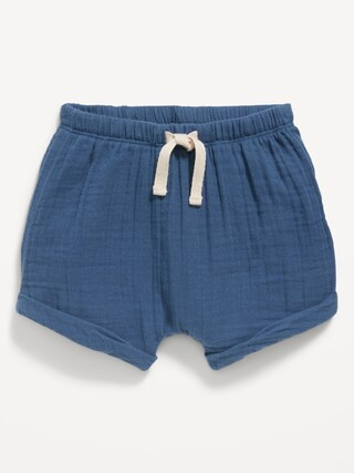 Unisex Double-Weave Pull-On Shorts for Baby | Old Navy (US)