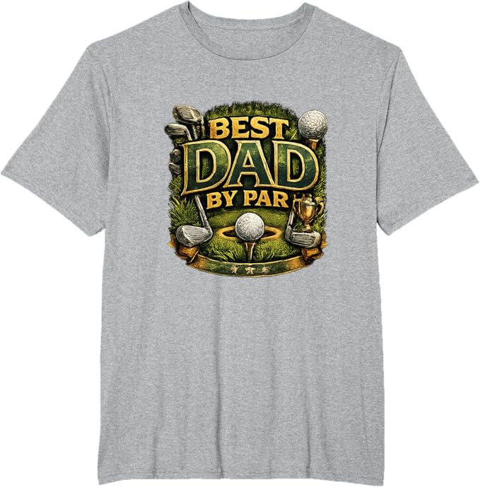 Best Dad By Par Golf Design Funny Father’s Day T-Shirt | Amazon (US)
