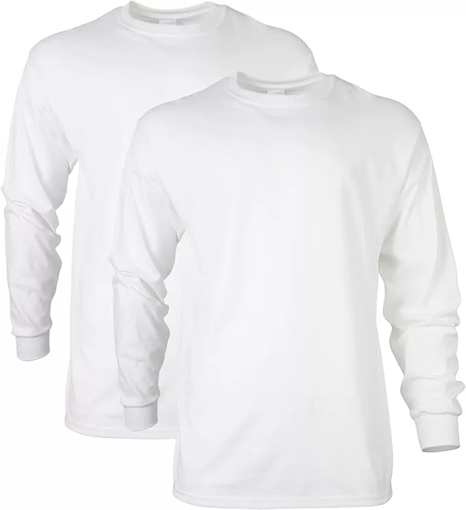 Gildan Adult Ultra Cotton Long Sleeve T-Shirt, Style G2400, Multipack