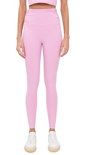 Beyond Yoga Women's Spacedye Raise The Barre Shirred Leggings, Pink Haze Heather, XS | Amazon (US)