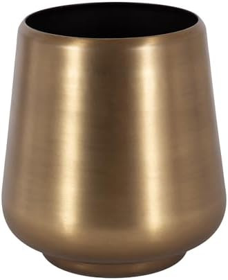 Kate and Laurel Portell Round Indoor Metal Planter Pot, 12 x 12 x 12, Antique Brass, Vintage Circ... | Amazon (US)