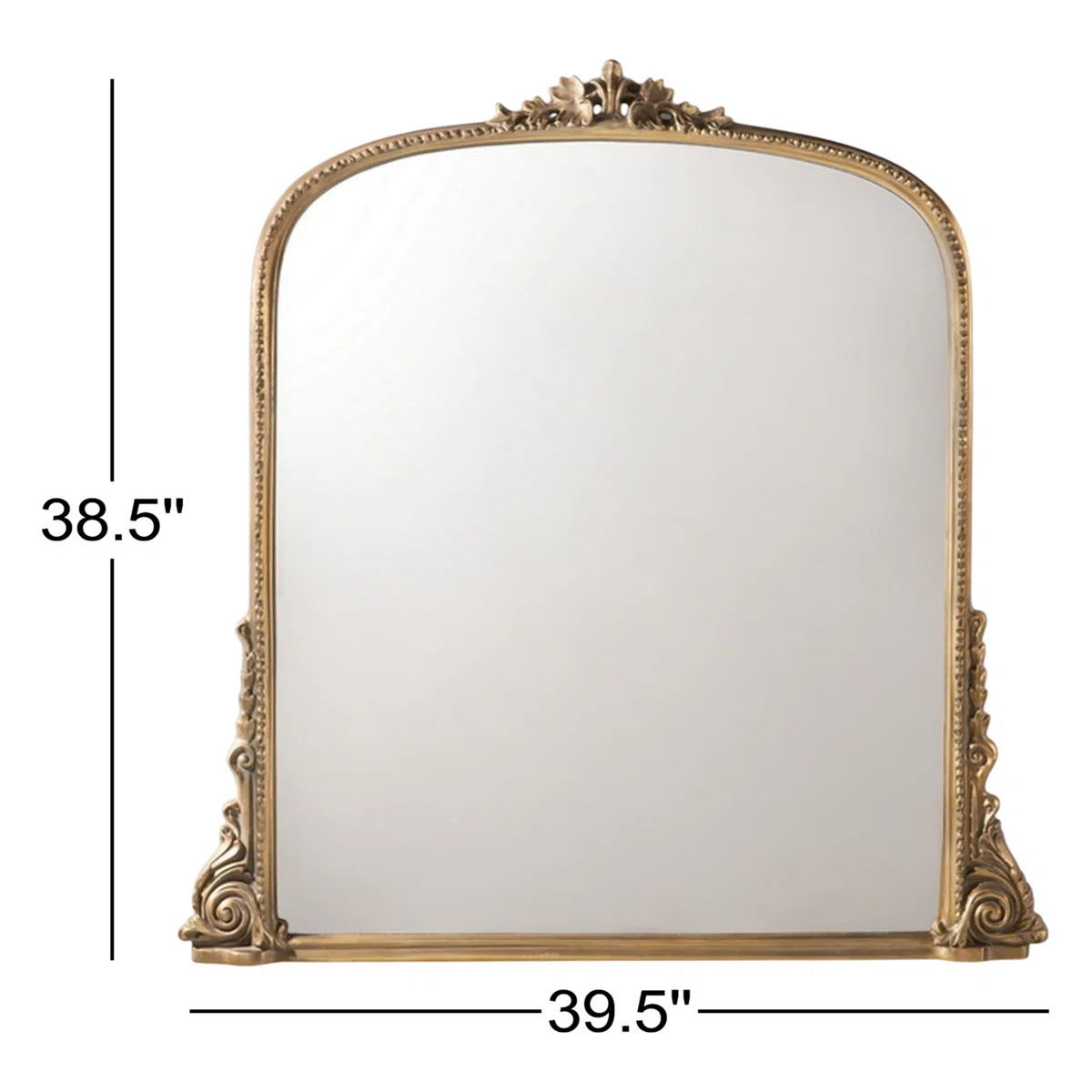 Jules Metal Arch Wall Mirror with Shelves | Wayfair North America
