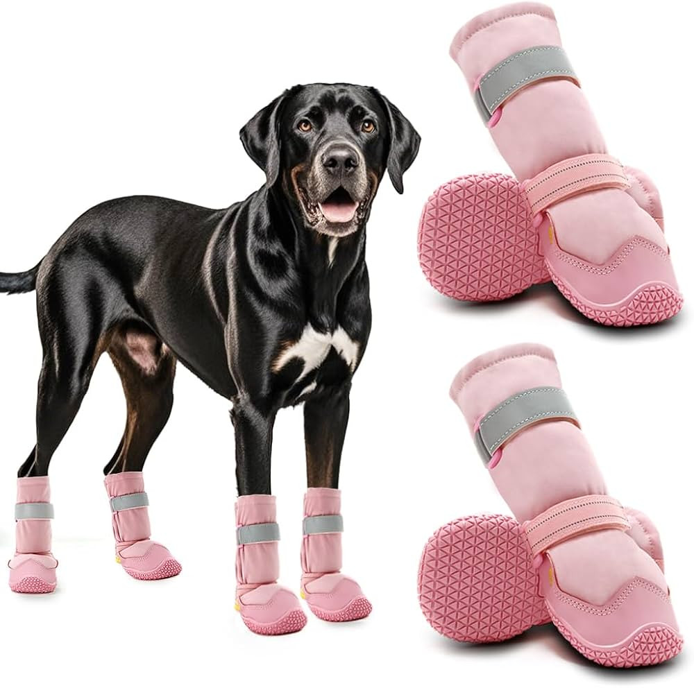 Hcpet Dog Shoes, Dog Boots & Paw Protectors for Winter Snowy Days, Rainy Weather, Outdoor Anti-Sl... | Amazon (US)