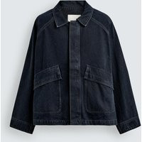 Zara - Pocket Denim Jacket - Men - Dark Navy - Men | Zara US