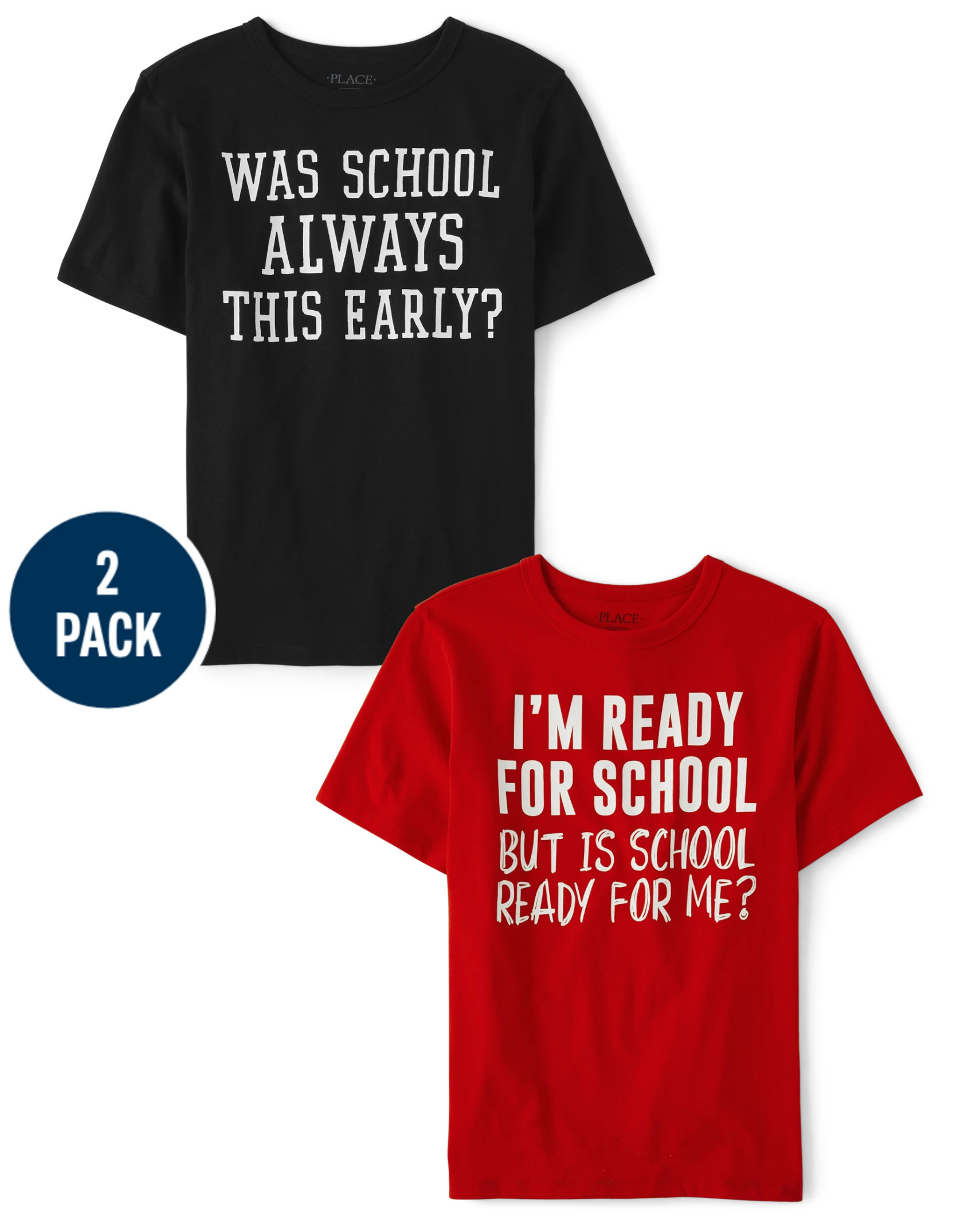 Boys School Graphic Tee 2-Pack - multi clr | The Children's Place