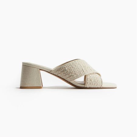 Beige heeled mule sandals 

#LTKfindsunder50 #LTKstyletip #LTKSeasonal