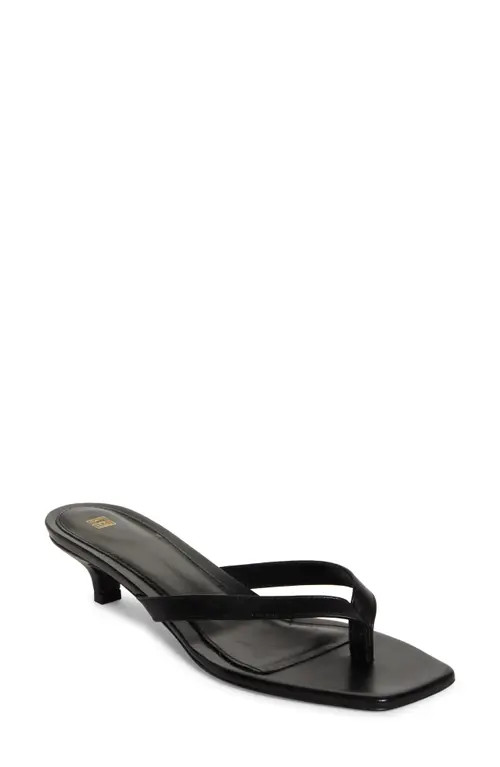 TOTEME Kitten Heel Flip Flop in Black at Nordstrom, Size 6Us | Nordstrom