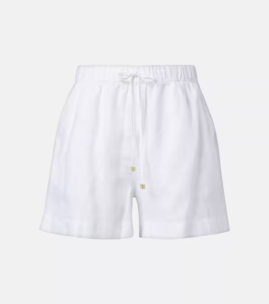 Heidi Klein White Bay linen shorts | Mytheresa (US/CA)