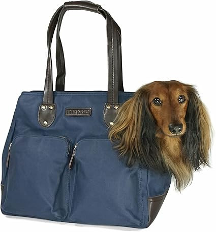 DJANGO Dog Carrier Bag - Waxed Canvas and Leather Soft-Sided Pet Travel Tote with Bag-to-Harness ... | Amazon (US)