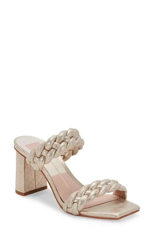 Dolce Vita Paily Braided Sandal in Gold at Nordstrom, Size 8 | Nordstrom