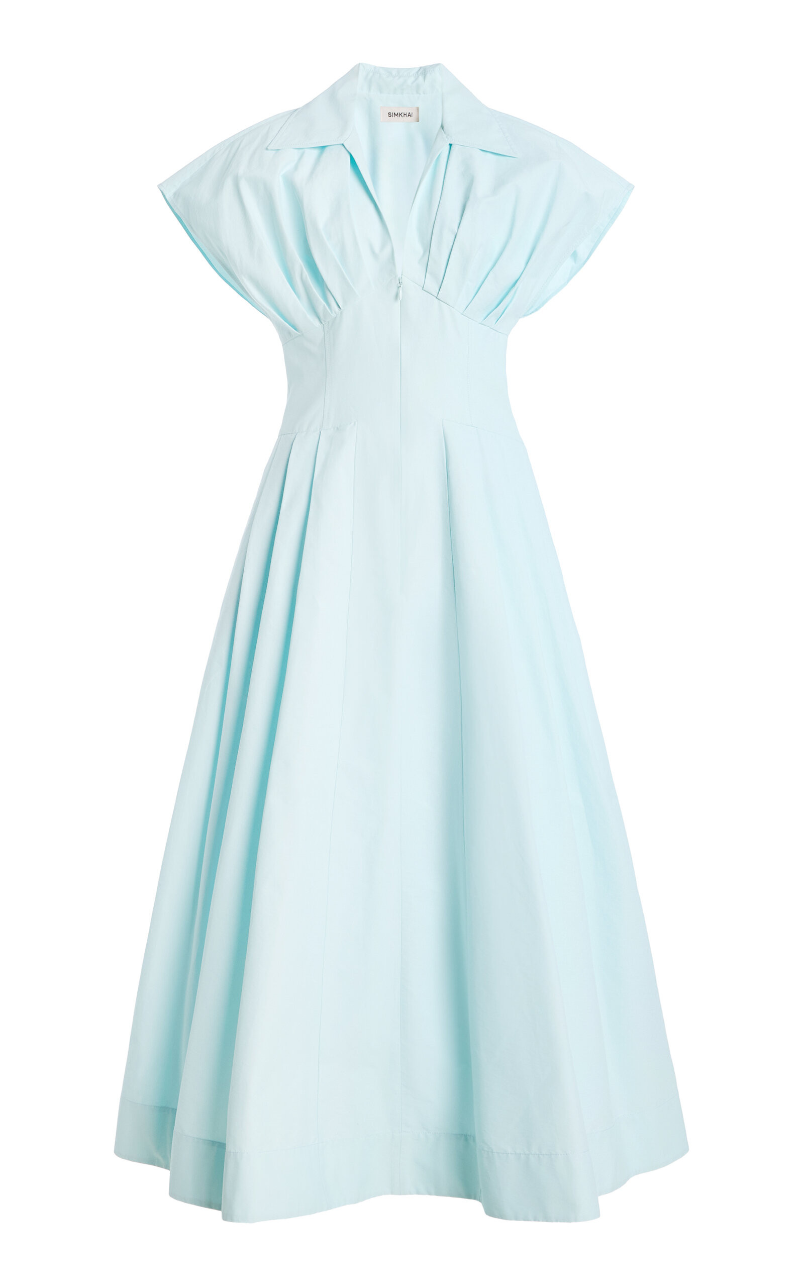 SIMKHAI Farlow Cotton Faille Midi Dress - Moda Operandi | Moda Operandi (Global)
