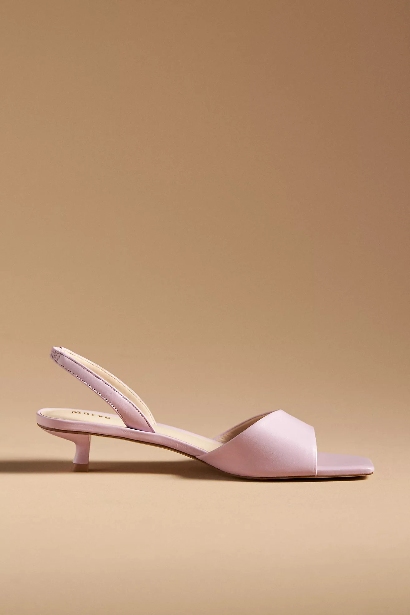 Maeve Square-Toe Slingback Kitten Heels | Anthropologie (US)