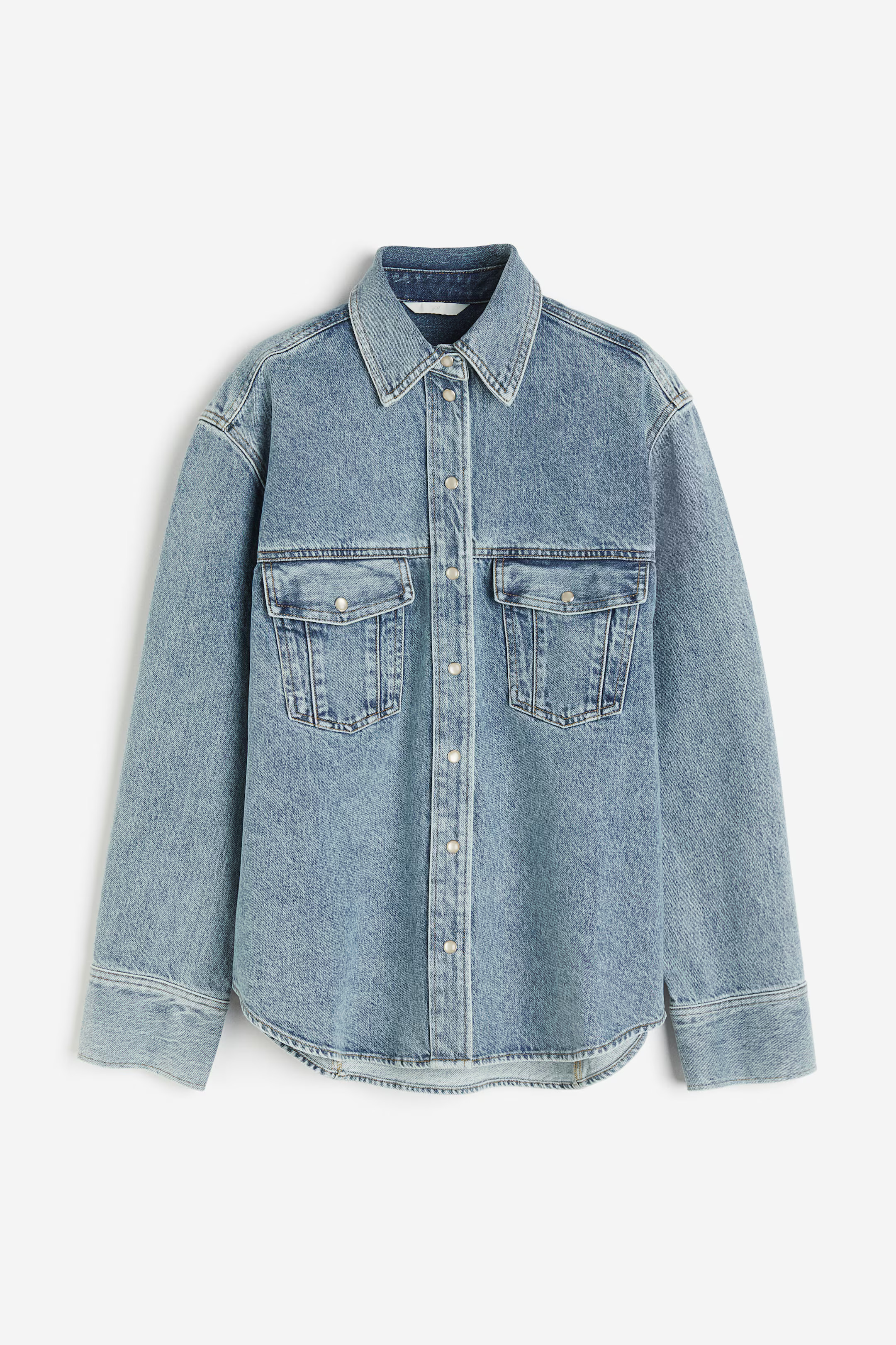 Denim overhemdblouse | H&M (DE, AT, CH, NL, FI)