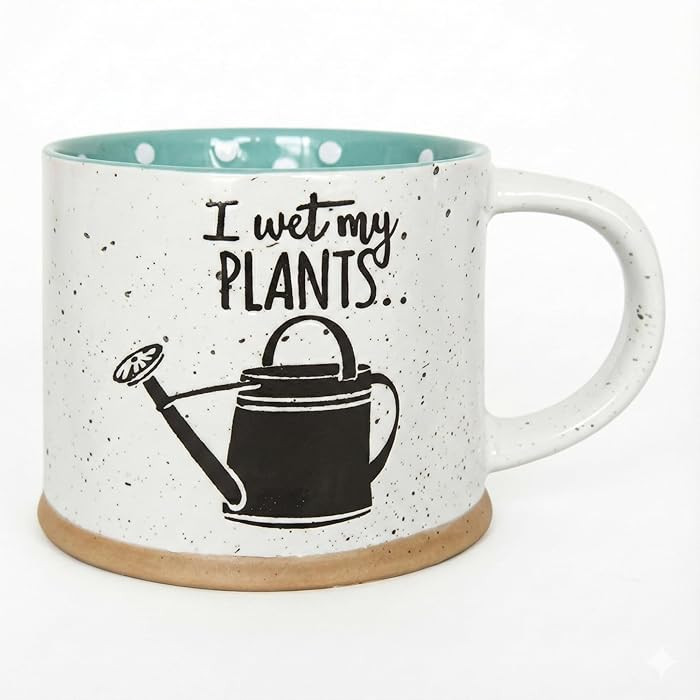Blue Sky Ceramic Wet My Plants 17 Oz Mug, Multi | Amazon (US)