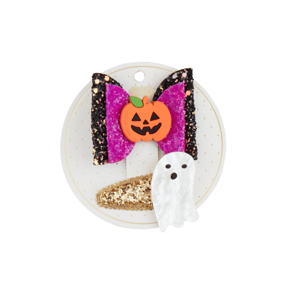 Bow Halloween Hair Clip Set | Mud Pie