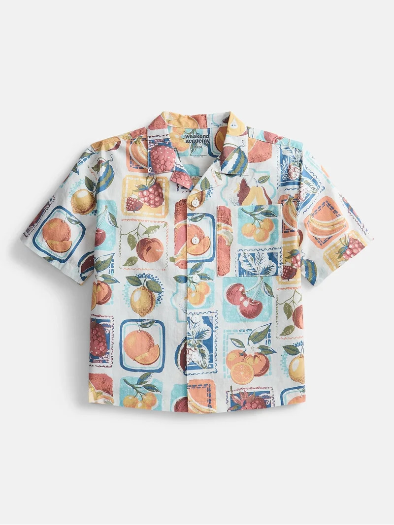 Weekend Academy Boys Cabana Shirt, Sizes 4-18 | Walmart (US)