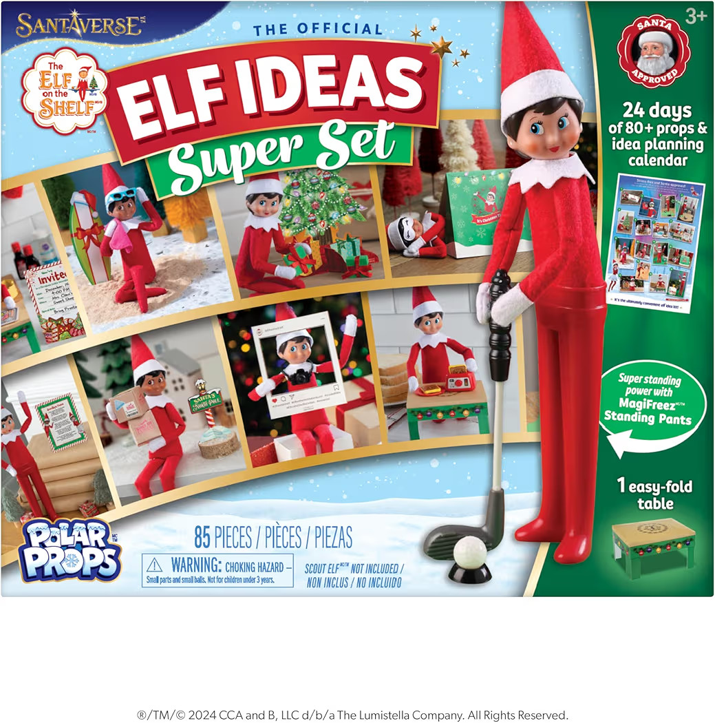 The Elf on the Shelf 24-Day Super Set Official The Elf on the Shelf Ideas for 24 Days of Elf Magi... | Amazon (US)