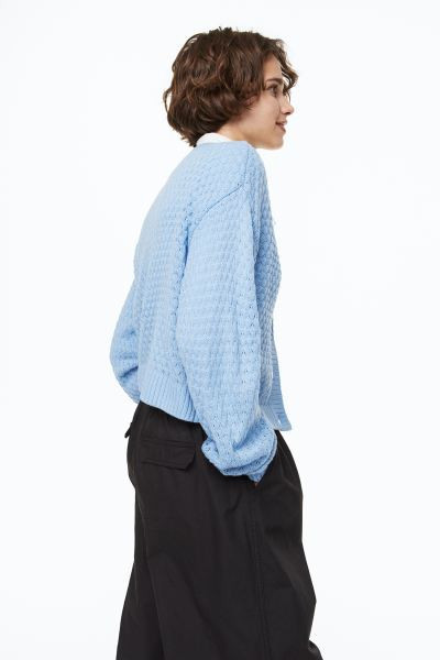 Pointelle-knit Cardigan | H&M (US + CA)