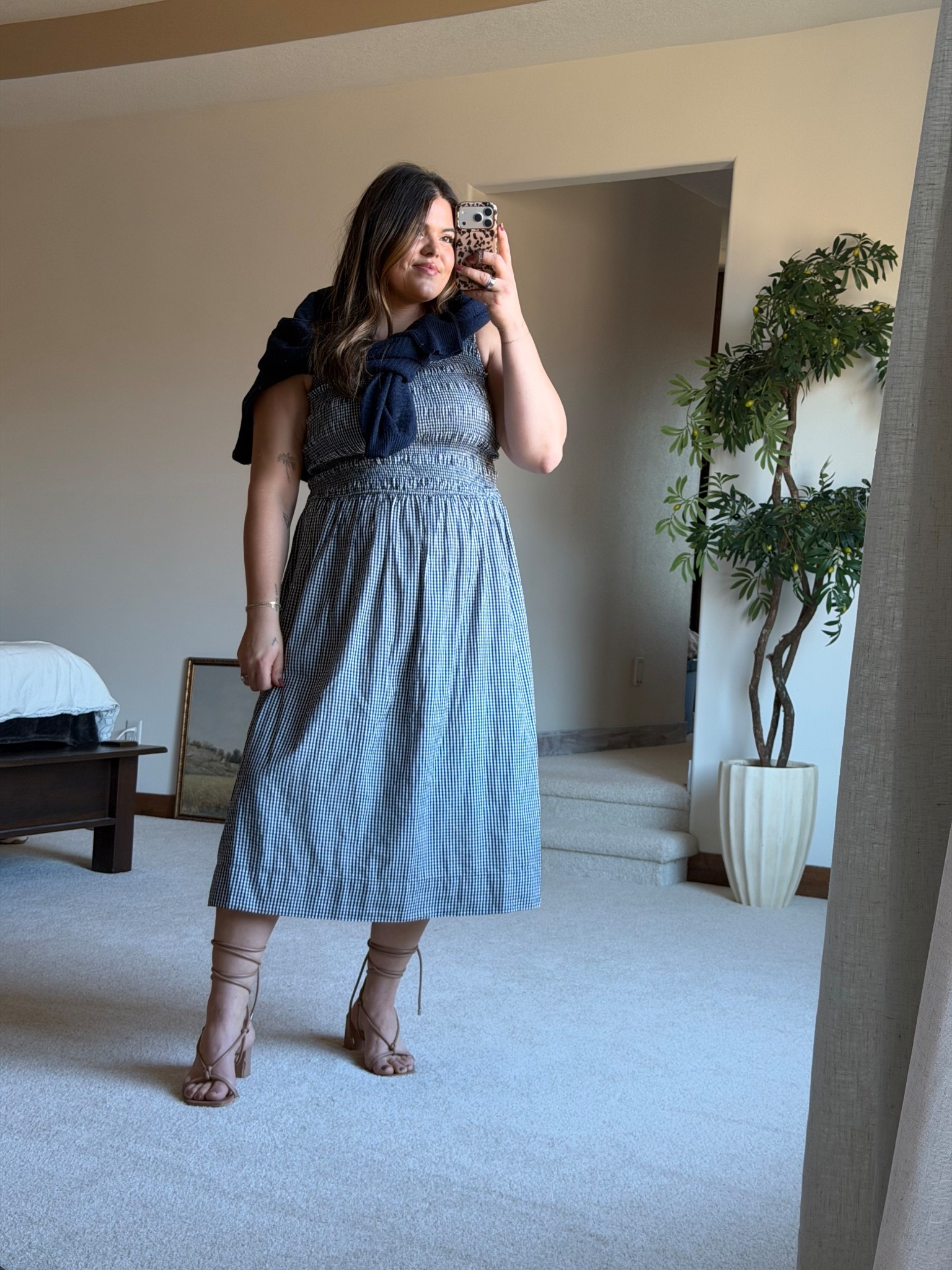 Spring dress size XL! Love this gingham pattern, cute for Easter, date night, spring break, teacher!

Midsize, Mom style, size 14

#ltkfindsunder50 #ltkmidsize #ltkworkwear

