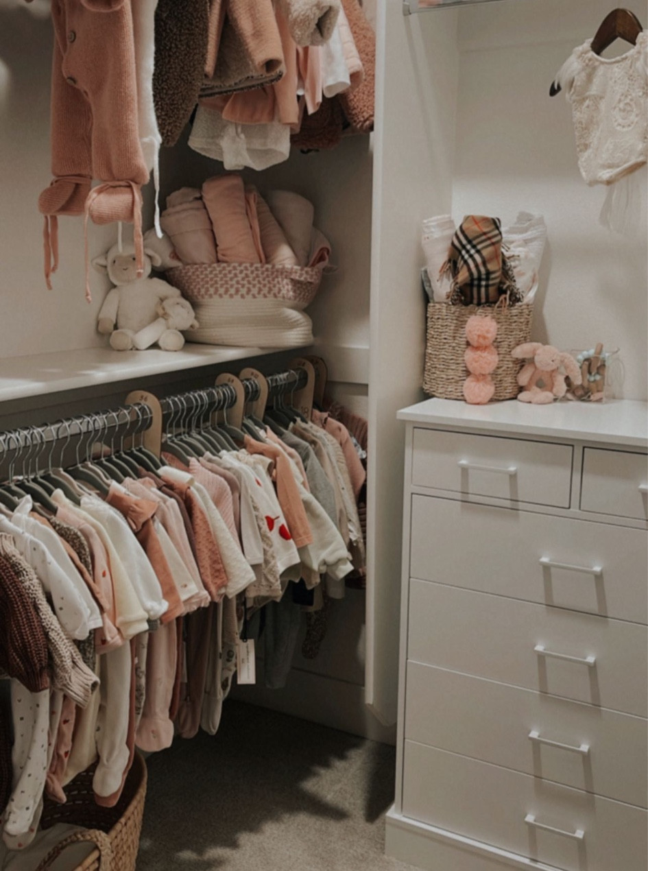 We wanted to make our kids closets more custom but we decided to just get a dresser and center in the closet. Worked out perfectly! Super convenient and doesn’t take up a lot space at all! 

#LTKhome