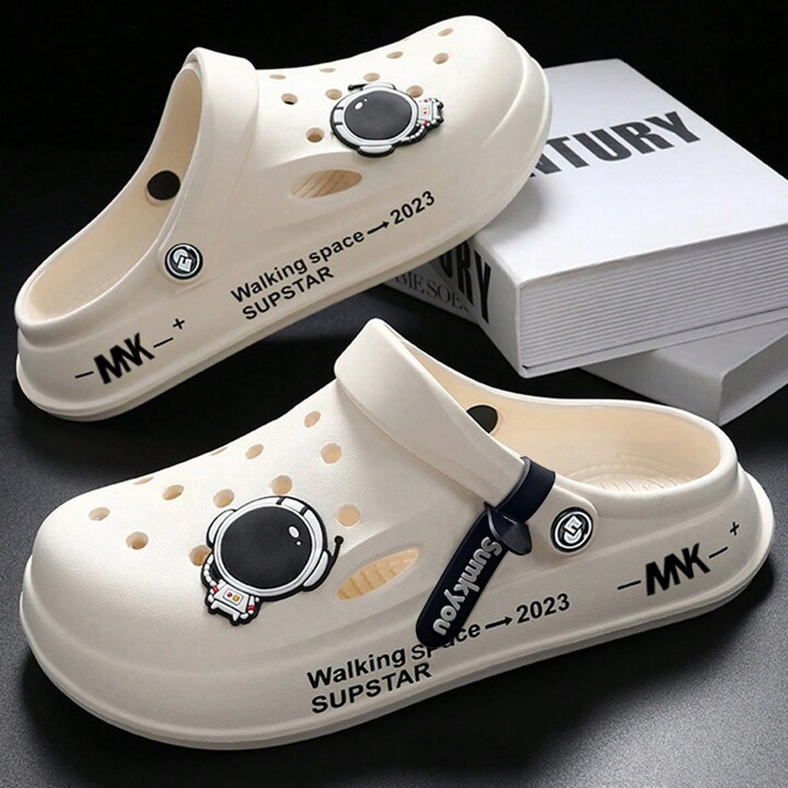 Men's Comfortable Clogs With Charms, Thick Sole Garden Shoes Couple Non-Slip Sandals Lightweight ... | SHEIN