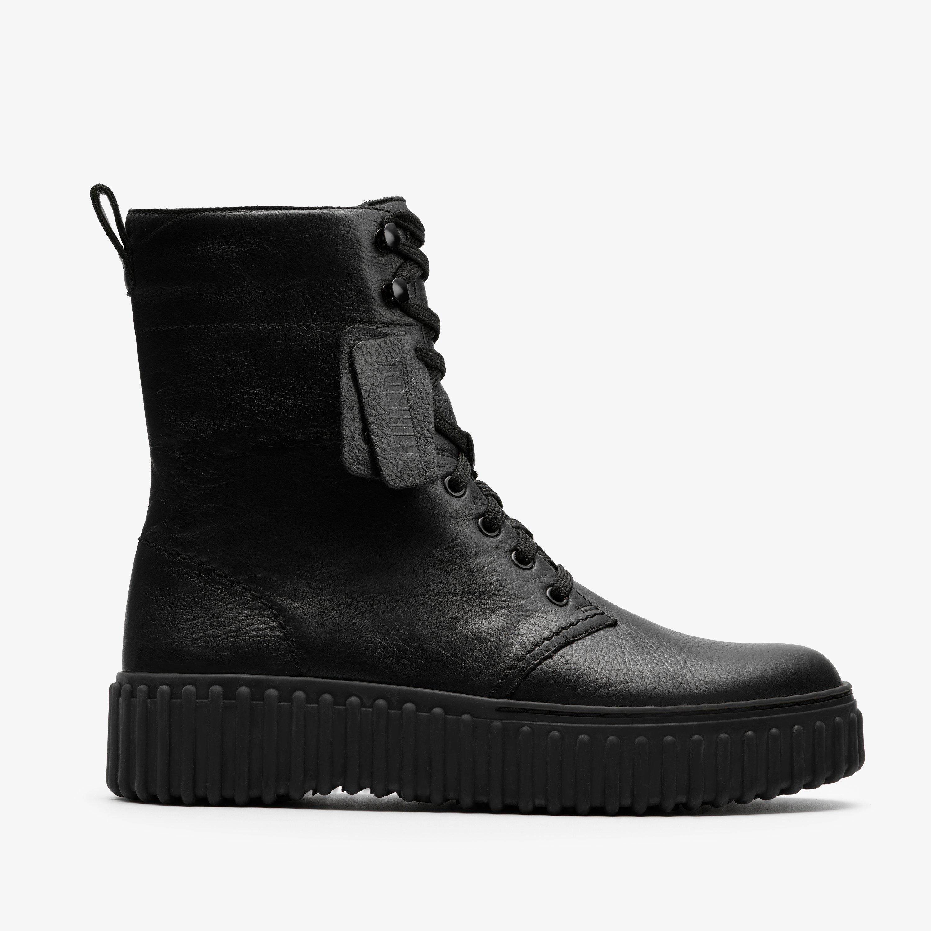Womens Torhill Style Black Leather Ankle Boots | Clarks | Clarks (US)