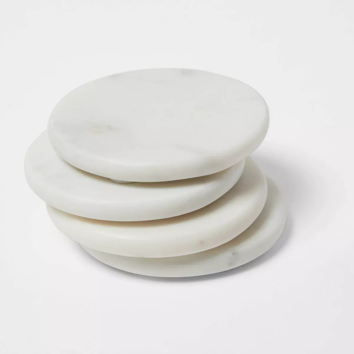 4pk Marble Coasters White - Threshold™ | Target