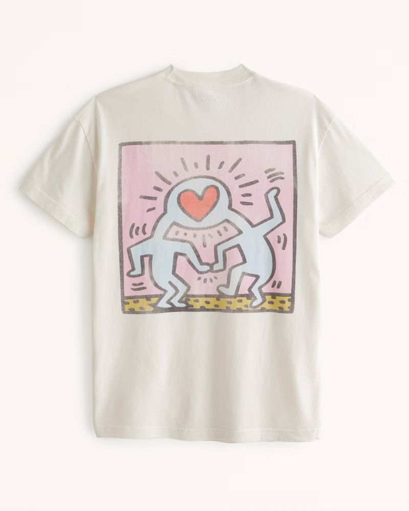 Men's Pride Keith Haring Graphic Tee | Men's Tops | Abercrombie.com | Abercrombie & Fitch (US)