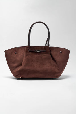 Brown Faux Suede Bag | Avara