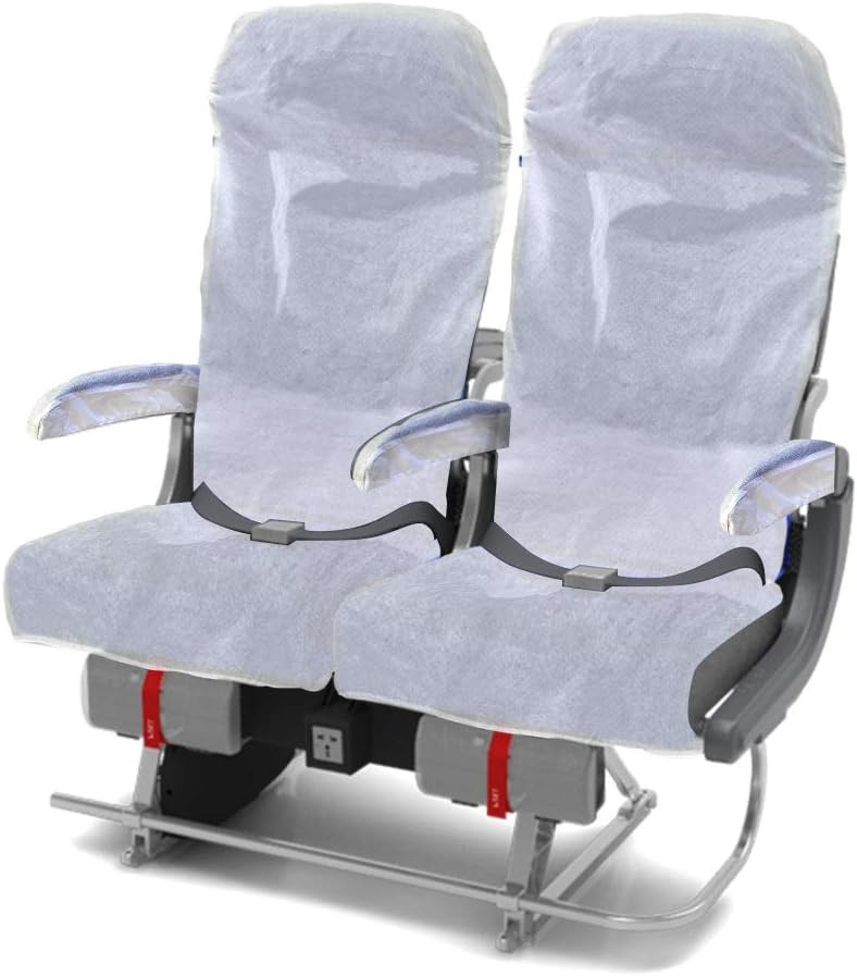 2 Airplane Seat Covers & 4 Armrest Covers, Travel Essentials For Flying, Travel Size Seat Cover F... | Amazon (US)