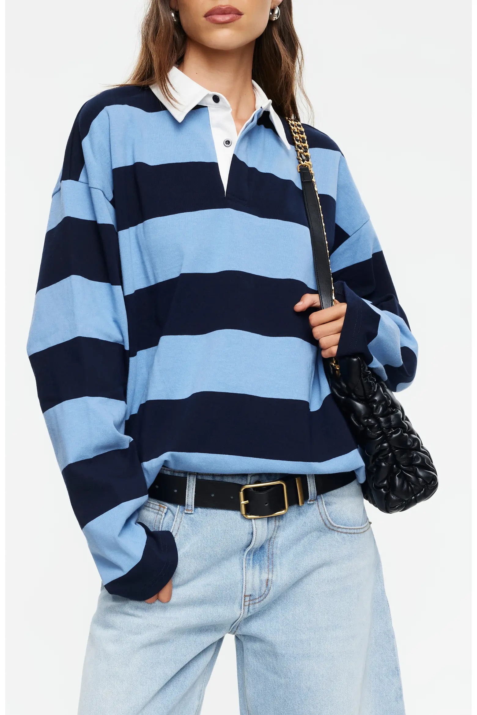 Outbound Oversize Stripe Jersey Cotton Long Sleeve T-Shirt (Women) | Nordstrom | Nordstrom