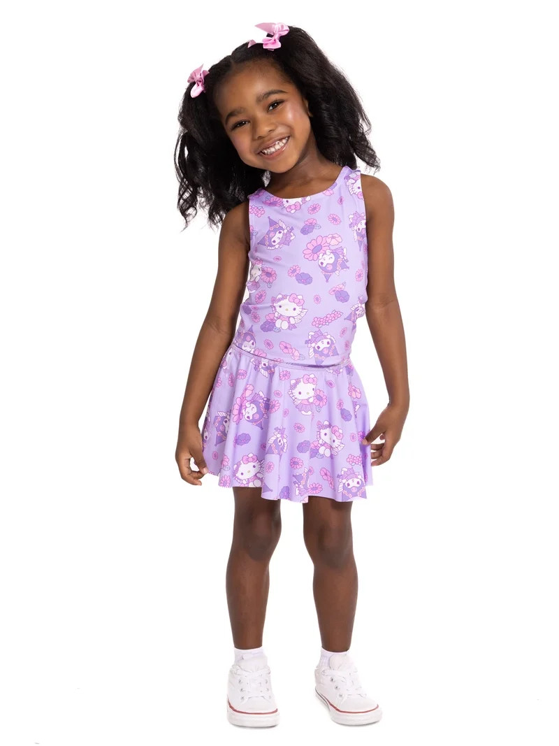 Hello Kitty and Friends Toddler Girls' Active Tank Top and Skort Set, 2-Piece, Sizes 12M-5T | Walmart (US)