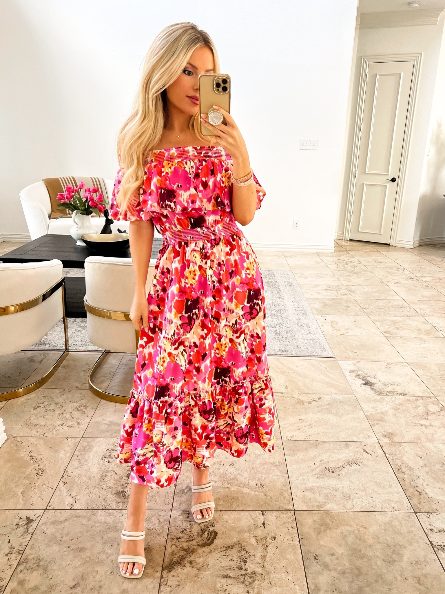 Spring style. Amazon maxi dress. Floral dress. Off the shoulder dress. Amazon fashion. Easter dress. Sundress. Rw fine 

#LTKstyletip #LTKSeasonal