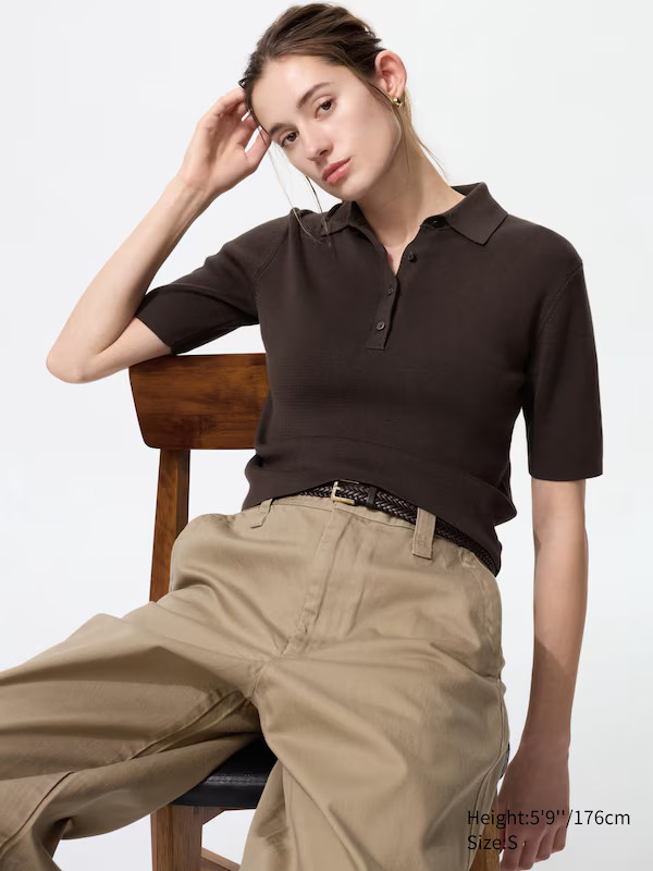 Polo Short Sleeve Sweater | UNIQLO (US)