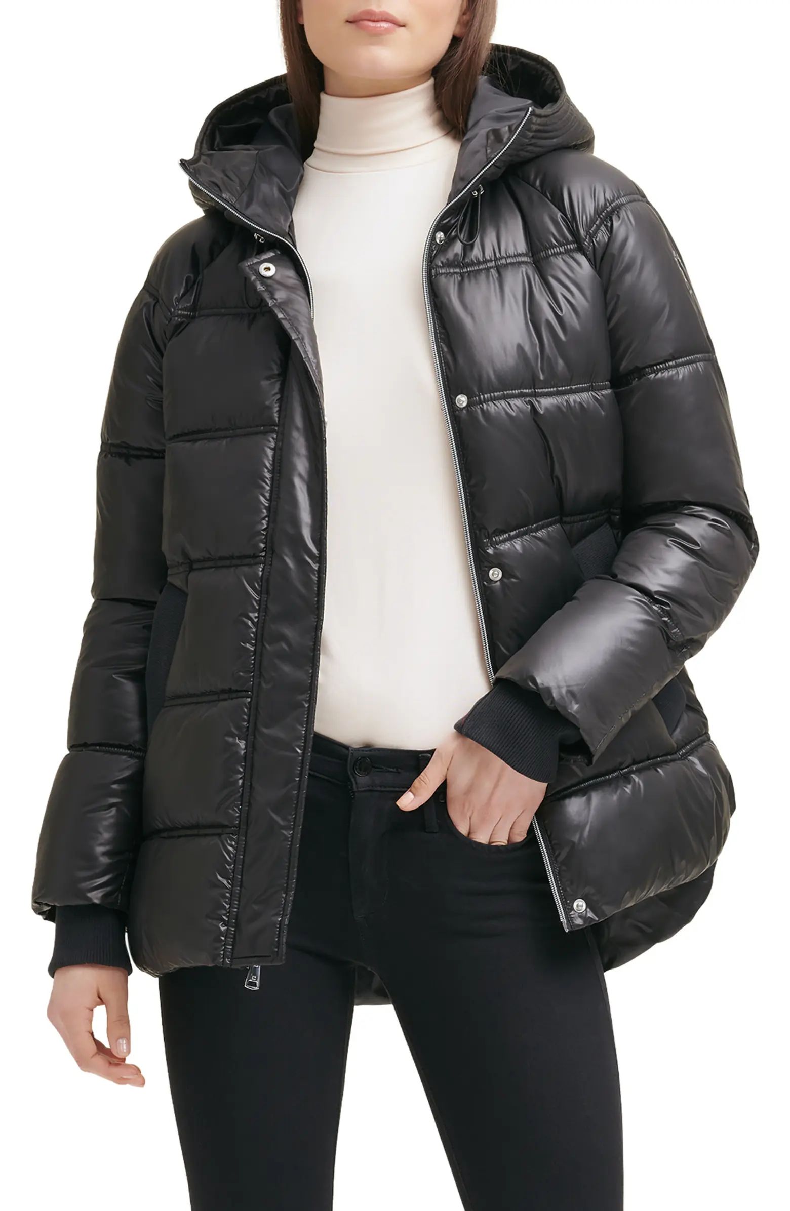 Kenneth Cole New York Cire Hooded Puffer Jacket | Nordstrom | Nordstrom