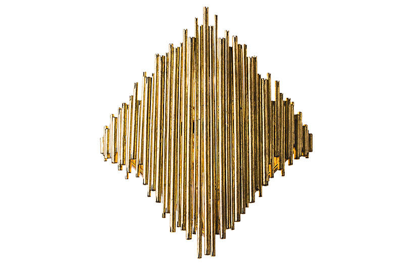 Prescott Wide Sconce - Gold/Mirrored - Arteriors | One Kings Lane