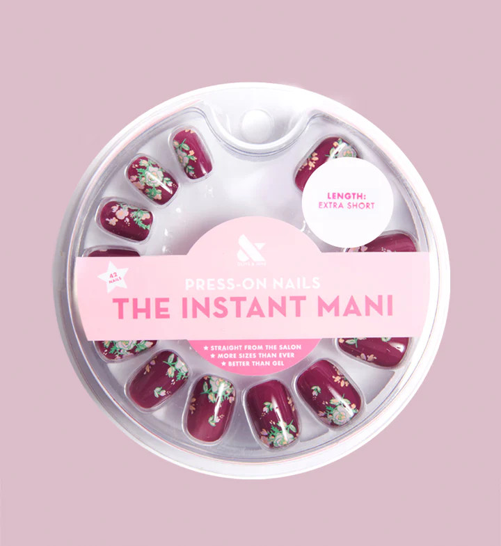 Fall Micro Floral | Squoval | Extra Short | Olive & June