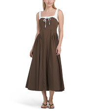 Two Tone Drop Waist Peakaboo Dress | TJ Maxx