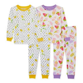 Lemonade Stand Organic Cotton Pajamas 2 Pack - 3 Toddler | Burts Bees Baby